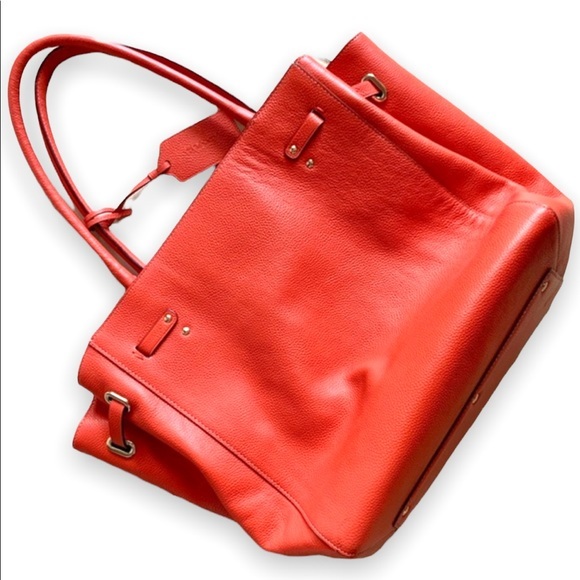 NWOT Coach Refined Pebbled Leather Turnlock Tie Tote - Picture 8 of 14